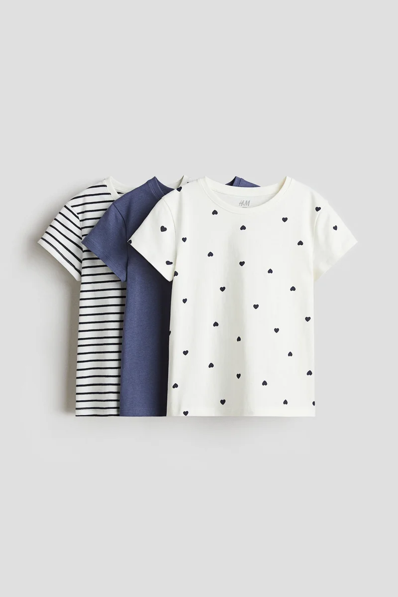 H&M 3-pack cotton tops