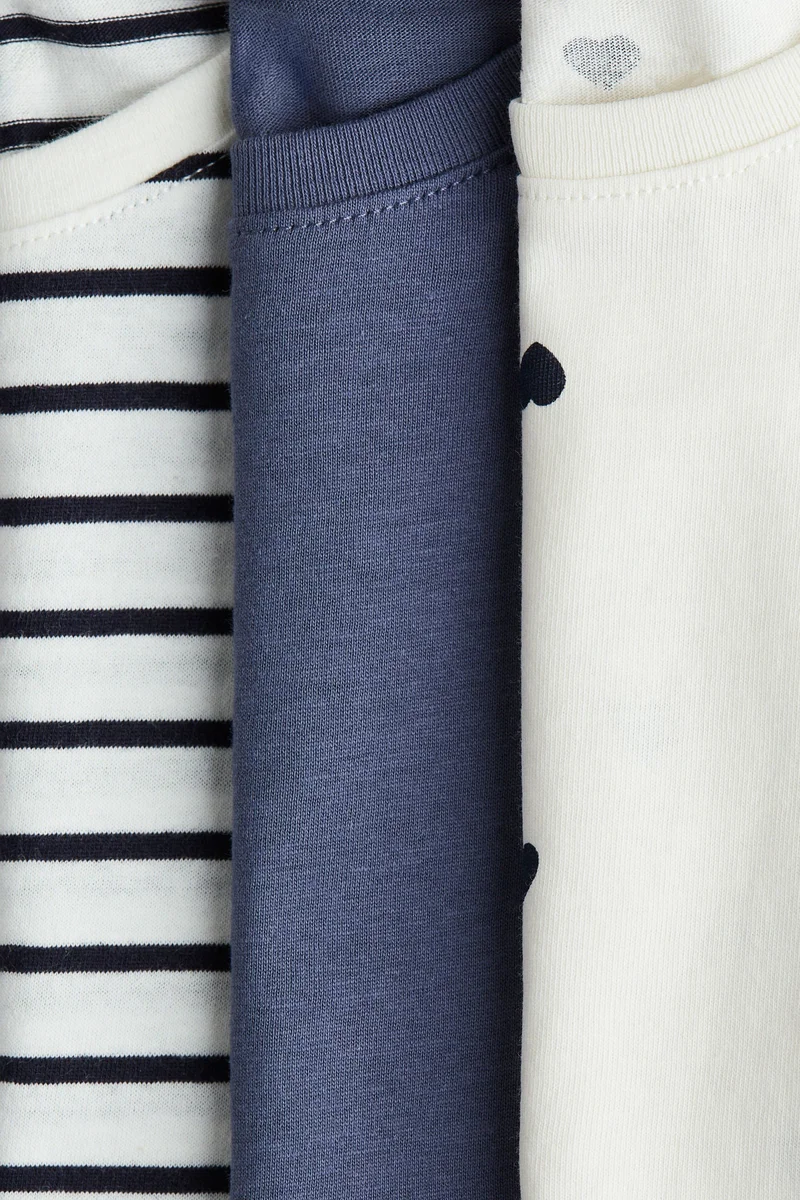 H&M 3-pack cotton tops