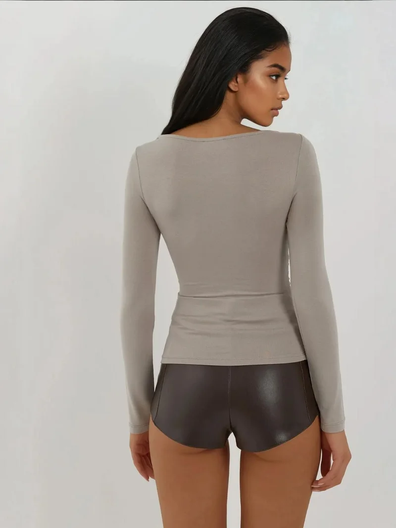 HICCUP Soft Long Sleeve Fitted Top Busem Collection