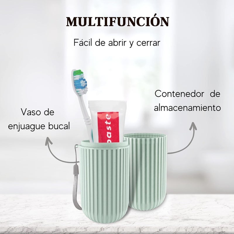 Hebrew Toothbrush Holder Capsule - Multipurpose Storage Holder - Multipurpose Organizer for Bathroom and Travel Use - Capsule Shape Travel Toothbrush Toothpaste Case Holder - Image 3