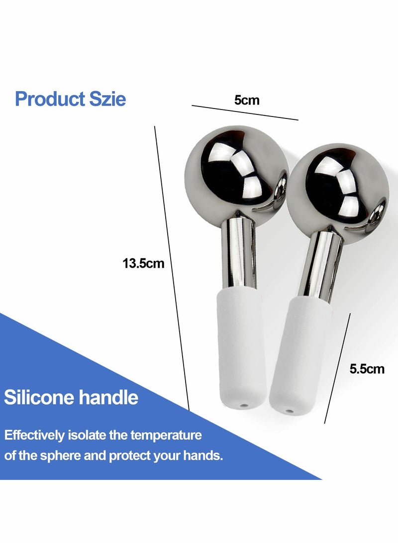 KASTWAVE Ice Globes For Facials, 2 Pcs Face Massager And Ice Roller Globe - Image 5
