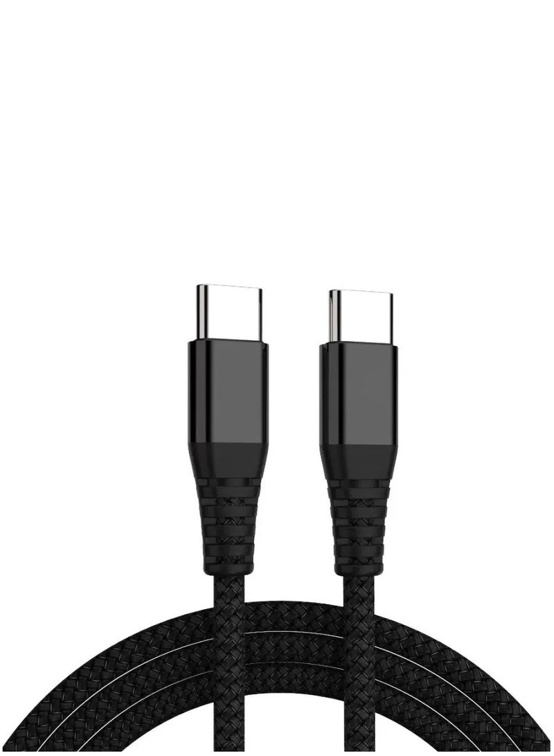 Concretization USB C Cable 1.2M, 60W Braided Power Delivery PD Fast charge Cable USB C to USB C Compatible 16/15/Pro/ Plus/Pro Max, iPad Pro/mini 6, MacBook Pro/Air, Sam sung S24 Ultra, Huawei P60, etc - Image 1