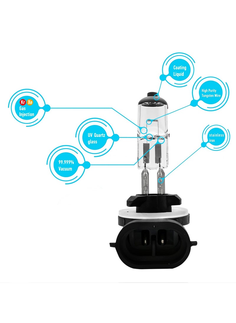 Loquat FEEMA 881 12V 27W Premium Halogen Headlight Bulbs High Quality Quartz Glass for Bright and Clear Light 1PCS BL10772 - Image 2