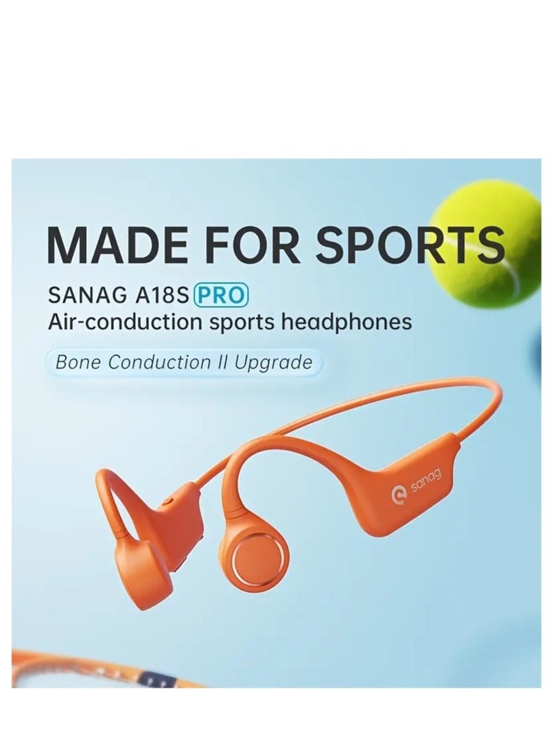 sanag A18S Pro Open Ear Air Conduction Wireless Bluetooth Earphones with Microphone for Sports and Running  - Image 2