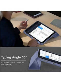 LCYLJGY Case for iPad Air 6th 11-Inch M2 (2024), iPad Air 5/4 (2022/2020 5th/4th Generation 10.9-Inch) with Pencil Holder, Slim Tablet Cover with Soft TPU Back, Auto Wake/Sleep  - Image 3