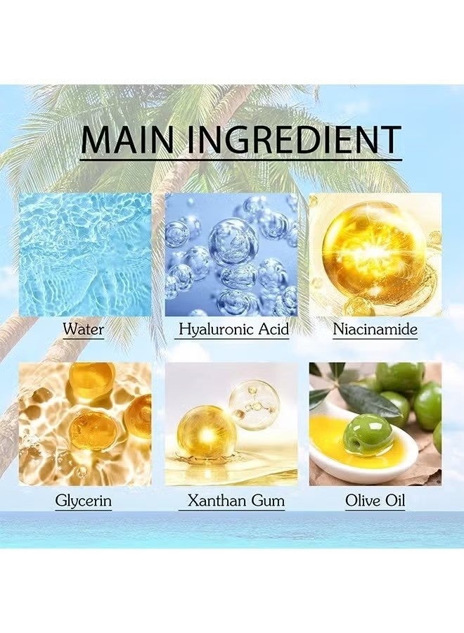 EELHOE Hyaluronic Acid Watery Sun Gel Spf 50+ Pa++++ , Natural Moisturizing Sunscreen, Sun Protection Cream for Face,Water Resistant and Non-Greasy Sunscreen, Against Uva&Uvb Radiation 50ml - Image 4