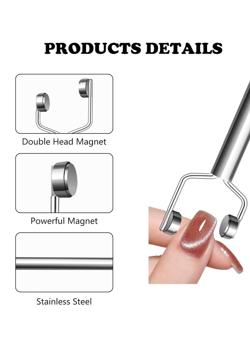 general Nail Magnet Y-Shaped DoubleHeadMagnetic Cat Eye Gel Polish - Image 3