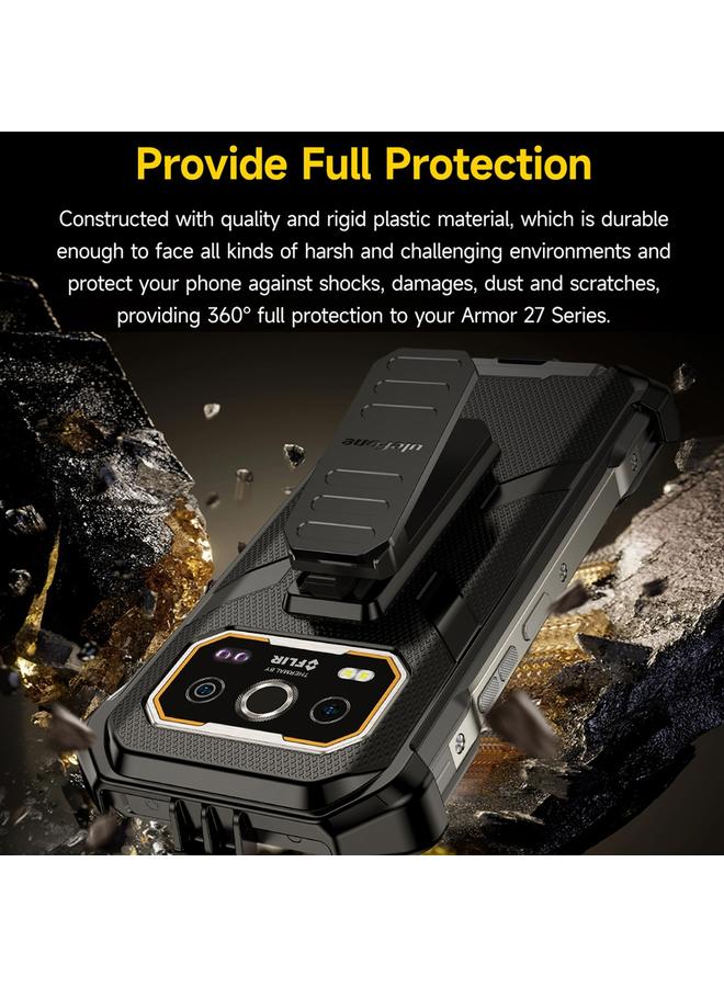 Ulefone Case For Armor 27 / 27 Pro / 27T / 27T Pro Back Clip Phone Case with Carabiner - Image 4