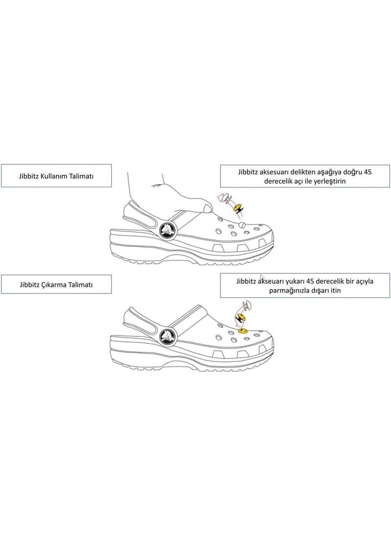 Herşey Nota - Everything Nota Naruto Kakashi Crocks Slipper Ornament Jibbitz Crocs Accessory 8 Pieces - Image 1