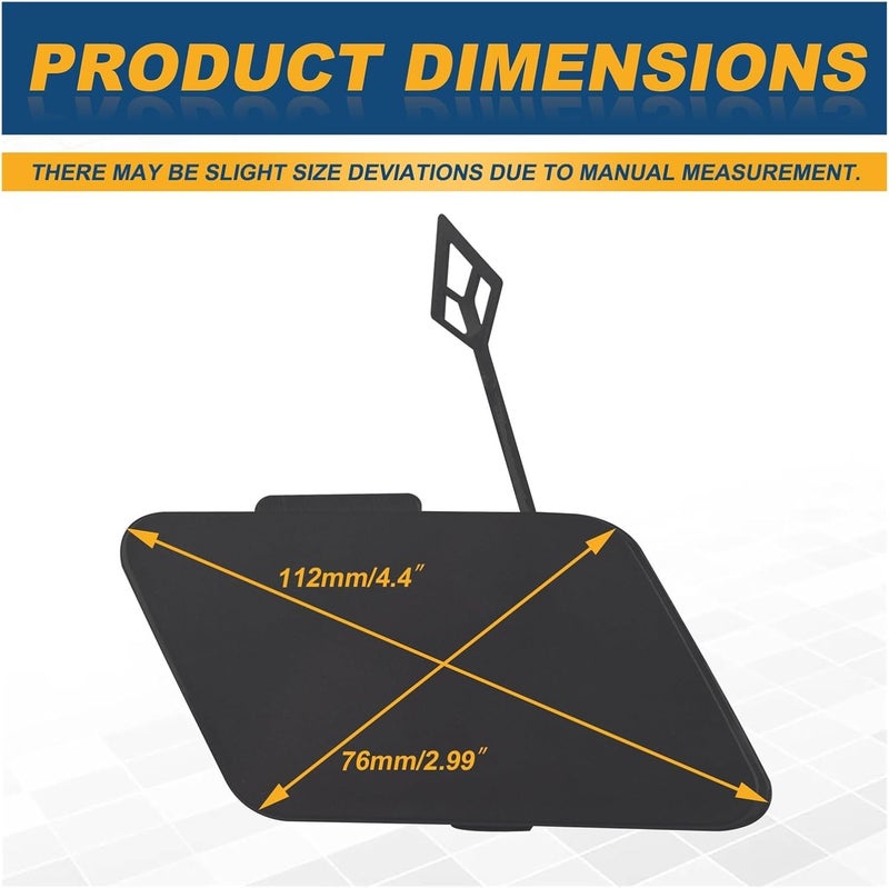 Yurefax Front Bumper Tow Hook Cap for Chevrolet Cruze 2009-2014 - Image 3