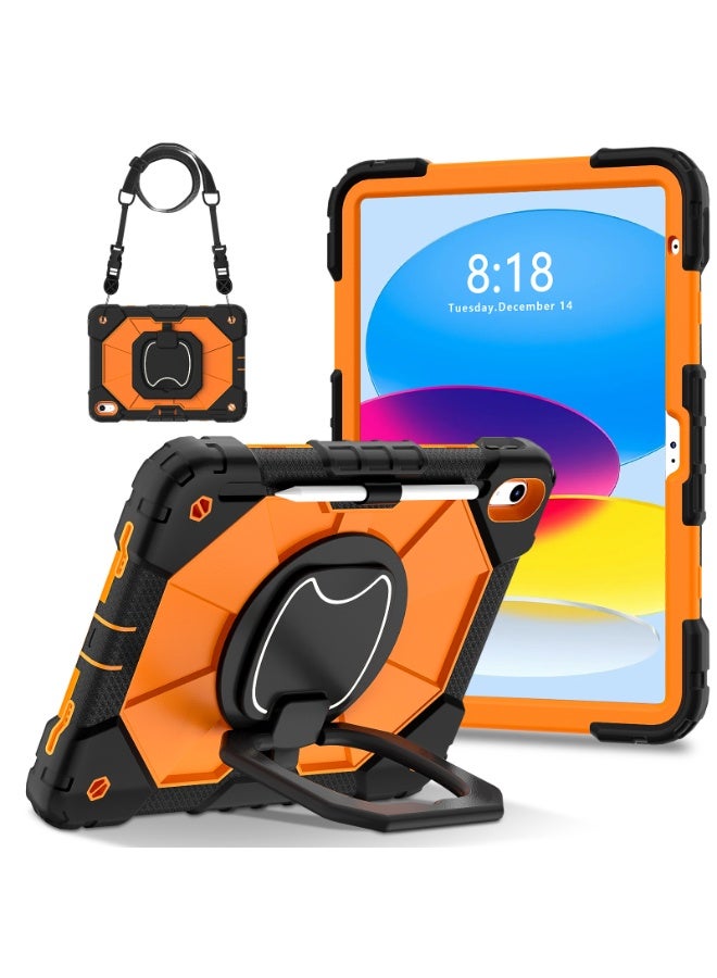general Case for iPad (A16) 11th Generation 11 Inch (2025) /10th Generation 10.9 Inch (2022),Full-Body Drop Protection iPad Case 10th Gen with Rotating Stand Pencil Holder - Image 1