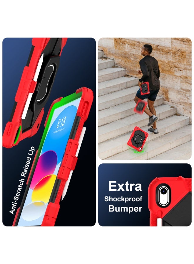 general Case for iPad (A16) 11th Generation 11 Inch (2025) /10th Generation 10.9 Inch (2022),Full-Body Drop Protection iPad Case 10th Gen with Rotating Stand Pencil Holder - Image 2