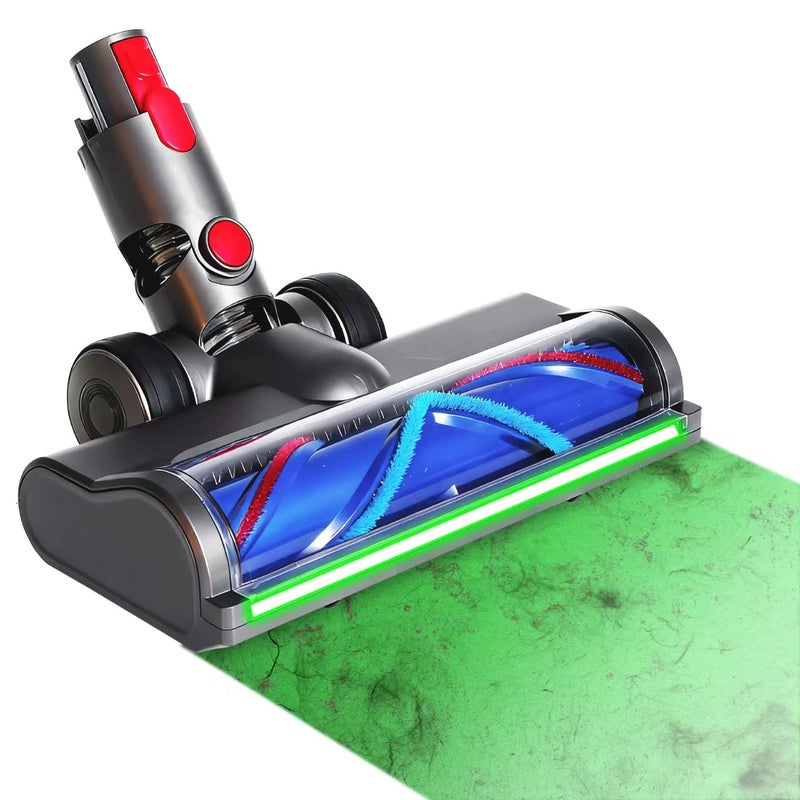 yqlbgprj Upgraded Anti-Tangle Replacement Vacuum Cleaner Head With LED Green Light, Compatible With Dyson V15 V11 V10 V7 G5 V8 Slim Cordless Vacuum Cleaner Vacuum Head Replacement Quick-Release Design - Image 1