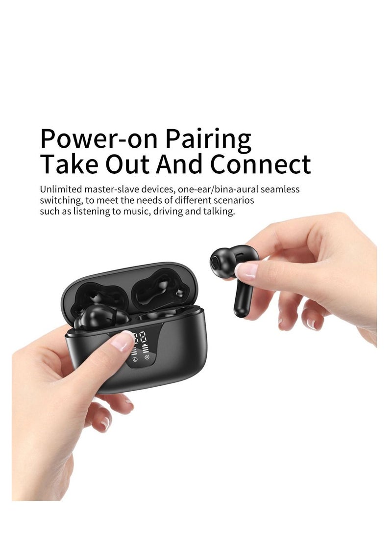 AROAQ - I35 Wireless TWS Earbuds 40 mAh Battery 5.3 Chipset Faster And Reliable Connection Latest Digital Charging Display Handsfree - Image 1