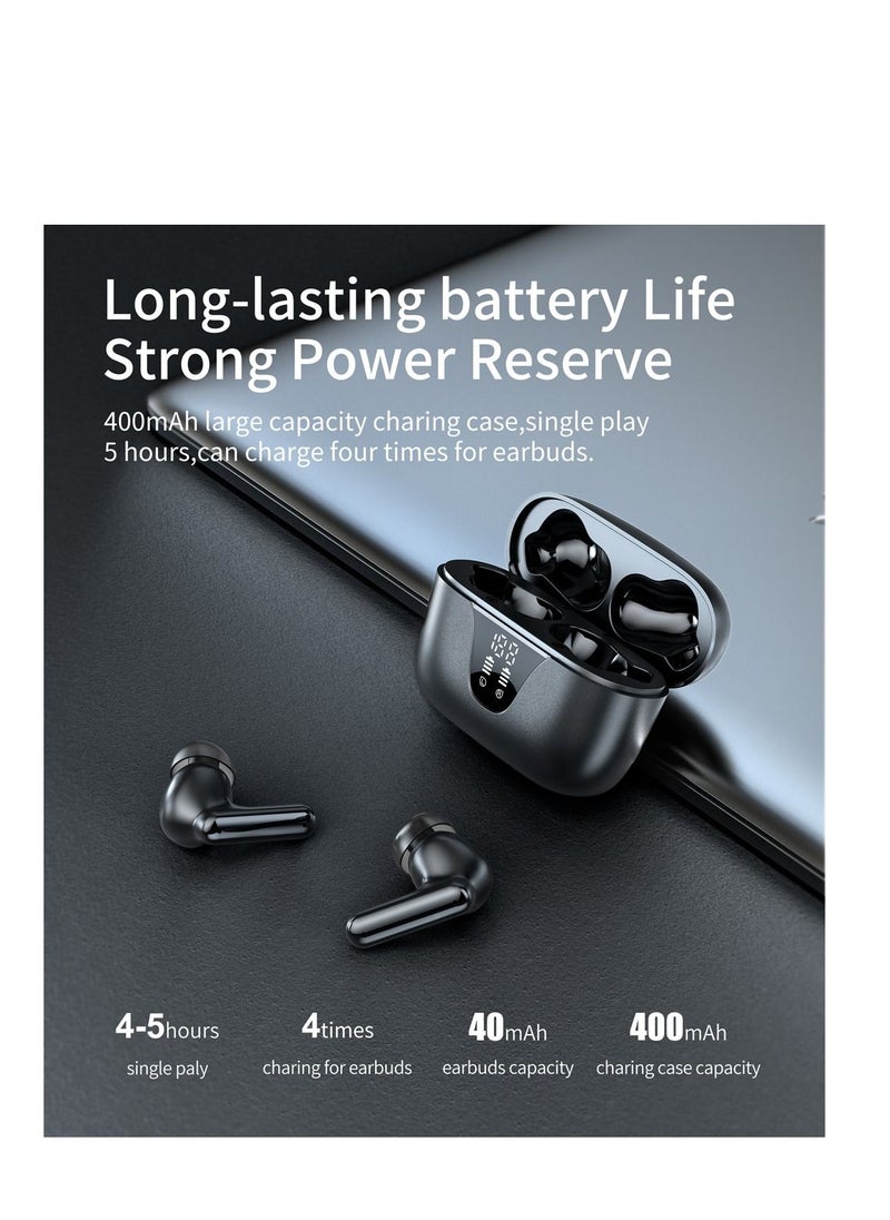 AROAQ - I35 Wireless TWS Earbuds 40 mAh Battery 5.3 Chipset Faster And Reliable Connection Latest Digital Charging Display Handsfree - Image 1