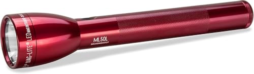 MagLite ML50L 3Cell C LED Flashlight Adjustable Beam High Low Modes WaterResistant Red - Image 1