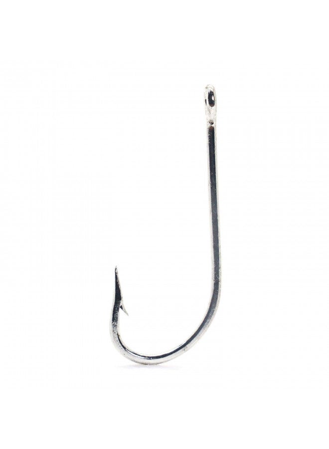 Mustad 3407 Classic O'Shaughnessy Forged Ringeyed Fishing Hooks (50-Pack), Duratin, 2/0 (3407-DT-2/0-50)