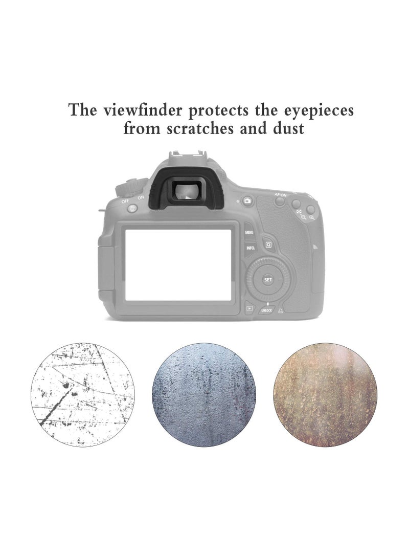 SOLARAE 8Pcs Eyecup Eyepiece Viewfinder Compatible with Nikon DK-21 D7000 D750 D610 D600 D300 D200 D100 D90 D80 D70 D70s - Image 2