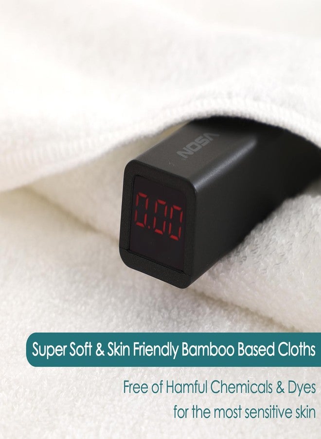 JEFFSUN مناديل استحمام للأطفال 6 عبوات، 10x10 بوصة مناديل بيضاء صغيرة ناعمة للغاية للوجه والجسم، منشفة وجه لطيفة وآمنة للبشرة الحساسة، هدايا أساسية للاستحمام للأطفال حديثي الولادة والأطفال الصغار - Image 3