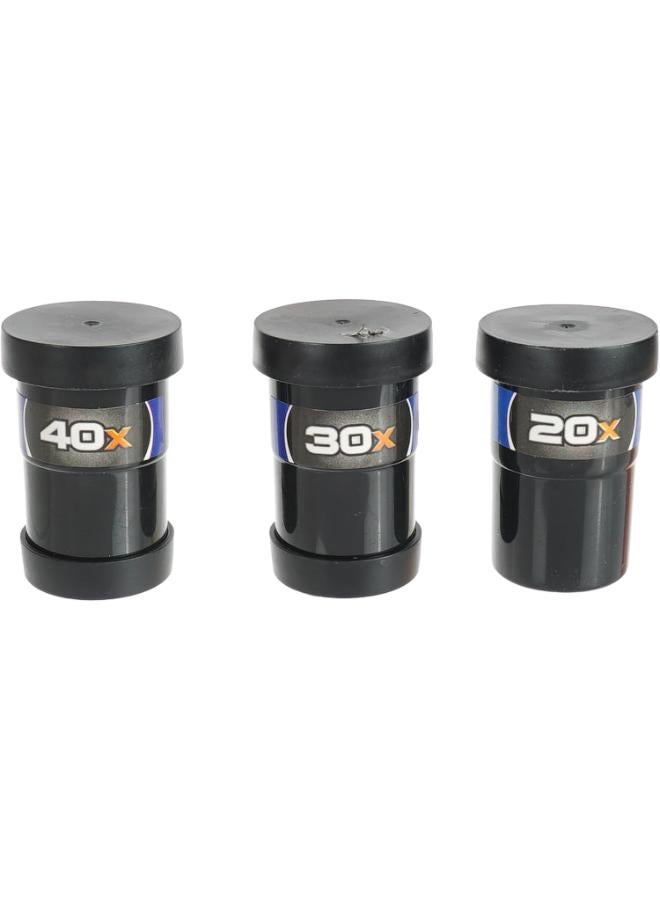 تلسكوب فلكي مع حامل ثلاثي، عدسات تكبير 20x 30x 40x – أسود - Image 4