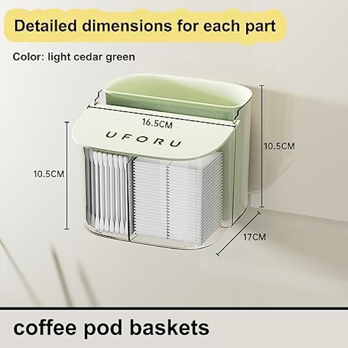 Hosoncovy Tea Bag Coffee Capsule Sugar Storage Holder Tea Box Containers Tea Packet Rack Teabag Shelf Tea Station Stand For Cabinet Countertop White - Image 3