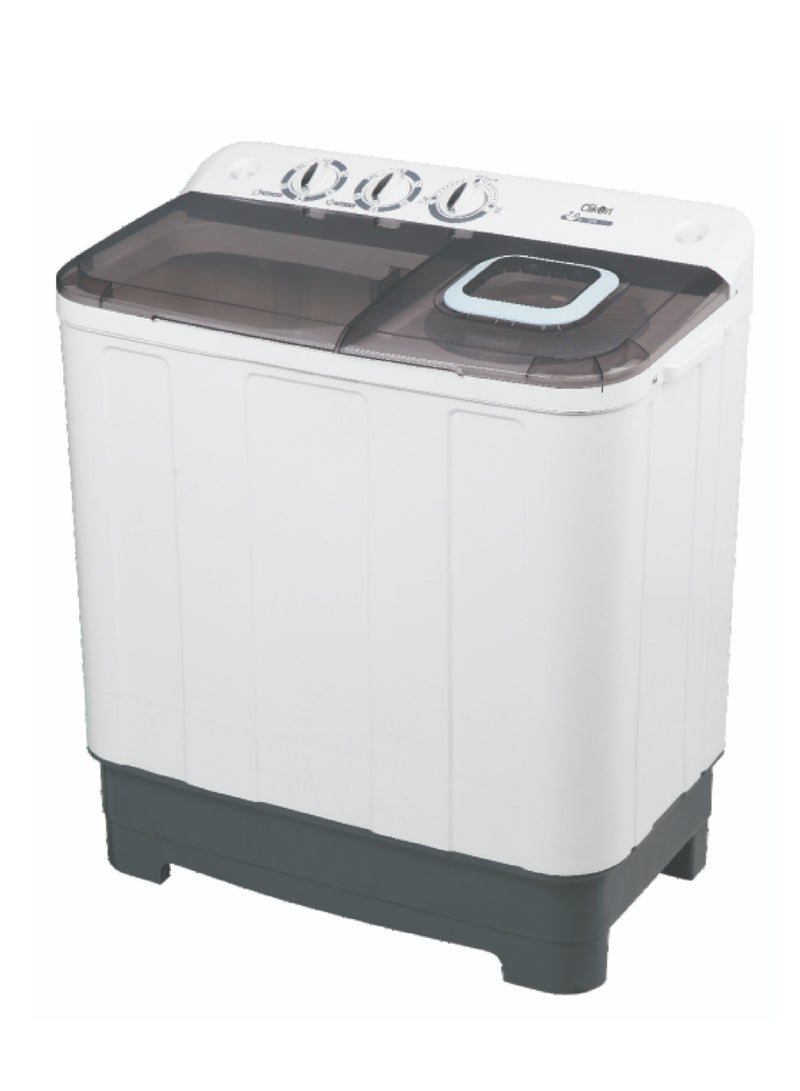 Clikon Large  Semi Automatic Twin Tub Washing Machine With Turbo Wash Technology, Top Load Mechanism, 12.5 Kg Capacity With magic Filter CK614 White - Image 3