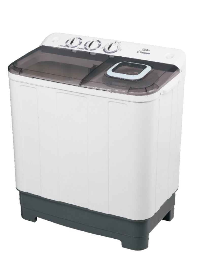 Clikon Large  Semi Automatic Twin Tub Washing Machine With Turbo Wash Technology, Top Load Mechanism, 12.5 Kg Capacity With magic Filter CK614 White - Image 4