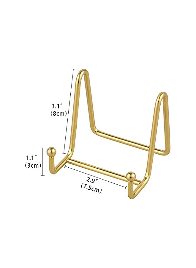 The Bros 2 Pack 3 Inch Plate Stands for Display Iron Easel Plate Holder Display Stands Metal Frame Holder Stands for Pictures, Photo, Decorative Plate Dish and Tabletop Art - Image 3