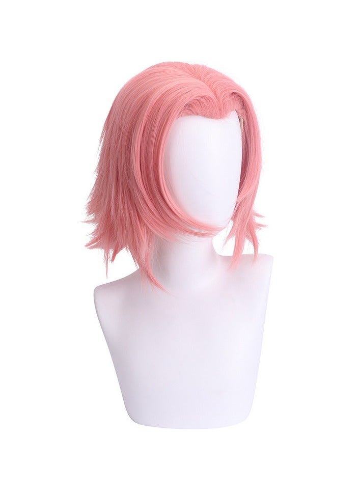 general Sakura Haruno Cosplay Wig Naruto Anime Character High Temperature Fiber Stylish for Halloween Comic Con Role Play - Image 3