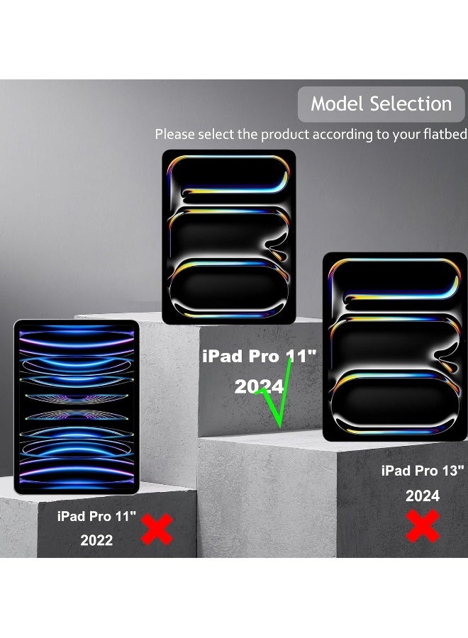 DUSALA 2 Pack Tempered Glass for iPad Pro 11 2024, [A2836, A2837, A3006], 9H Hardness Glass, Complete Protection Glass Film, Anti-Scratch, Easy to Install, Bubble Free compatible for iPad Pro 11 inch M4 2024 - Image 2