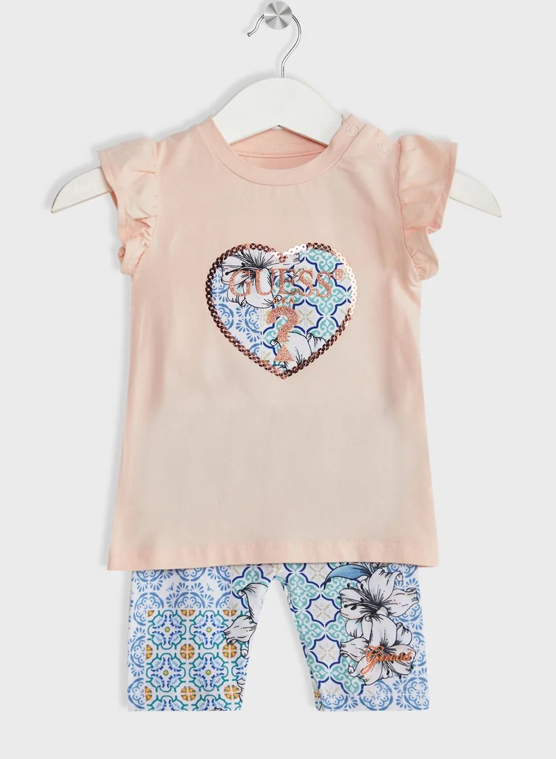 GUESS Infant Logo T-Shirt & Leggings Set
