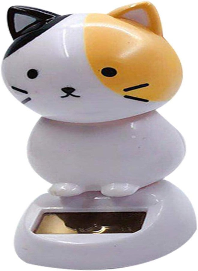 WaigN Solar Wobble Figures, Solar Dancing Cat, Bobble Head Cat Ornaments, Innovative Cat Solar Figure Statue Car Dashboard Decorations Ornaments Solar Bobble Head Figures, Solar Power Kits, Decorations - Image 1