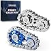 CHESLICR Fidget Spinner Toy for Adults Metal Figette Bike Chain Easter Basket Stuffer for Adult Men Pain Stim ADHD Teen Cool Gadgets Quiet Desk Offices Anxiety Relief Items Stress Tool Sensory BlueSilver - Image 2