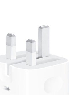 No branded 20W Fast Charging and Easy Connectivity with Triple Plug Power Adapter and USB C Port White  - Image 4