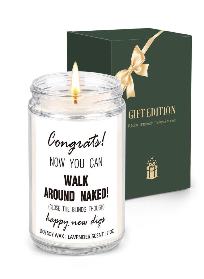SEVENWELL Housewarming Gifts New Home, Funny Lavender Scented Soy Candle for Women Men, New Home Gift Ideas for Couple Friends New Homeowner, First Apartment Essentials (7oz Jar Candle) - Image 1