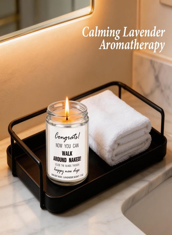 SEVENWELL Housewarming Gifts New Home, Funny Lavender Scented Soy Candle for Women Men, New Home Gift Ideas for Couple Friends New Homeowner, First Apartment Essentials (7oz Jar Candle) - Image 3