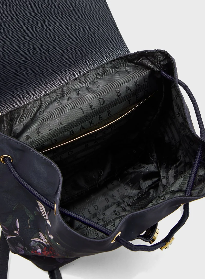 Ted Baker Keriie Pomegranate Drawstring Backpack