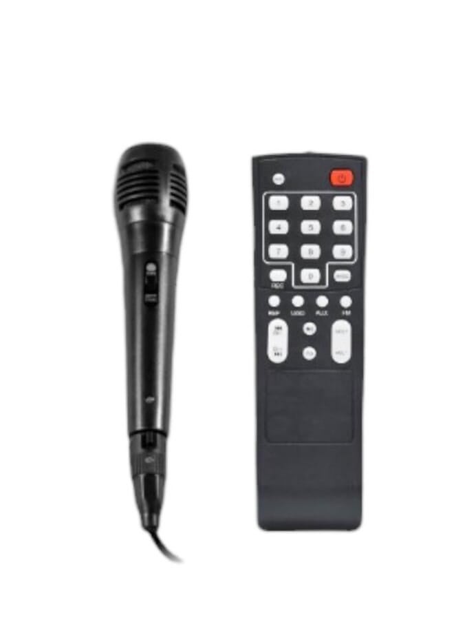 ال سي مكبر صوت محمول للحفلات بعجلات - مكبر صوت لاسلكي بتقنية البلوتوث مع أضواء LED وميكروفون - Image 2