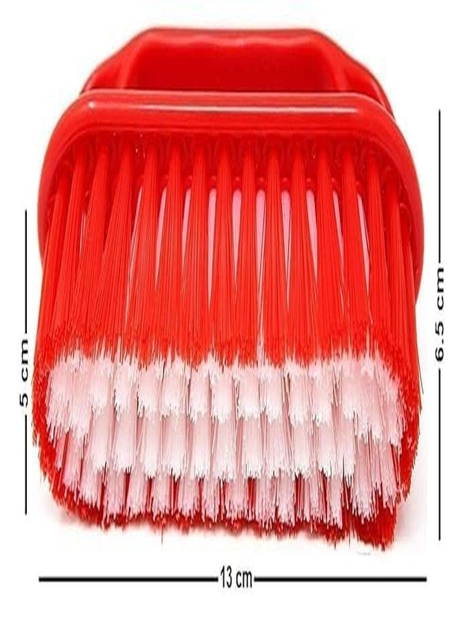 FOLA MOOLYAVAAN Products Cloth Washing Soft Bristles Brush for Cleaning Clothes,Laundry Scrub Brush with Handle,Laundry Plastic Wet and Dry Brush (Pack of (2) - Image 4