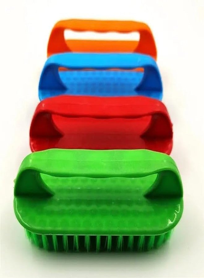 FOLA MOOLYAVAAN Products Cloth Washing Soft Bristles Brush for Cleaning Clothes,Laundry Scrub Brush with Handle,Laundry Plastic Wet and Dry Brush (Pack of (2) - Image 3