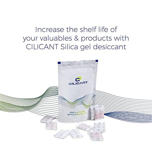 CILICAnT 1 Gram (250 Pcs) White Silica Gel Desiccant Packets for Moisture Absorption in Electronics Tools Product Storage and More (1 Gram X 250 Pcs = 250 Gram) - Image 2