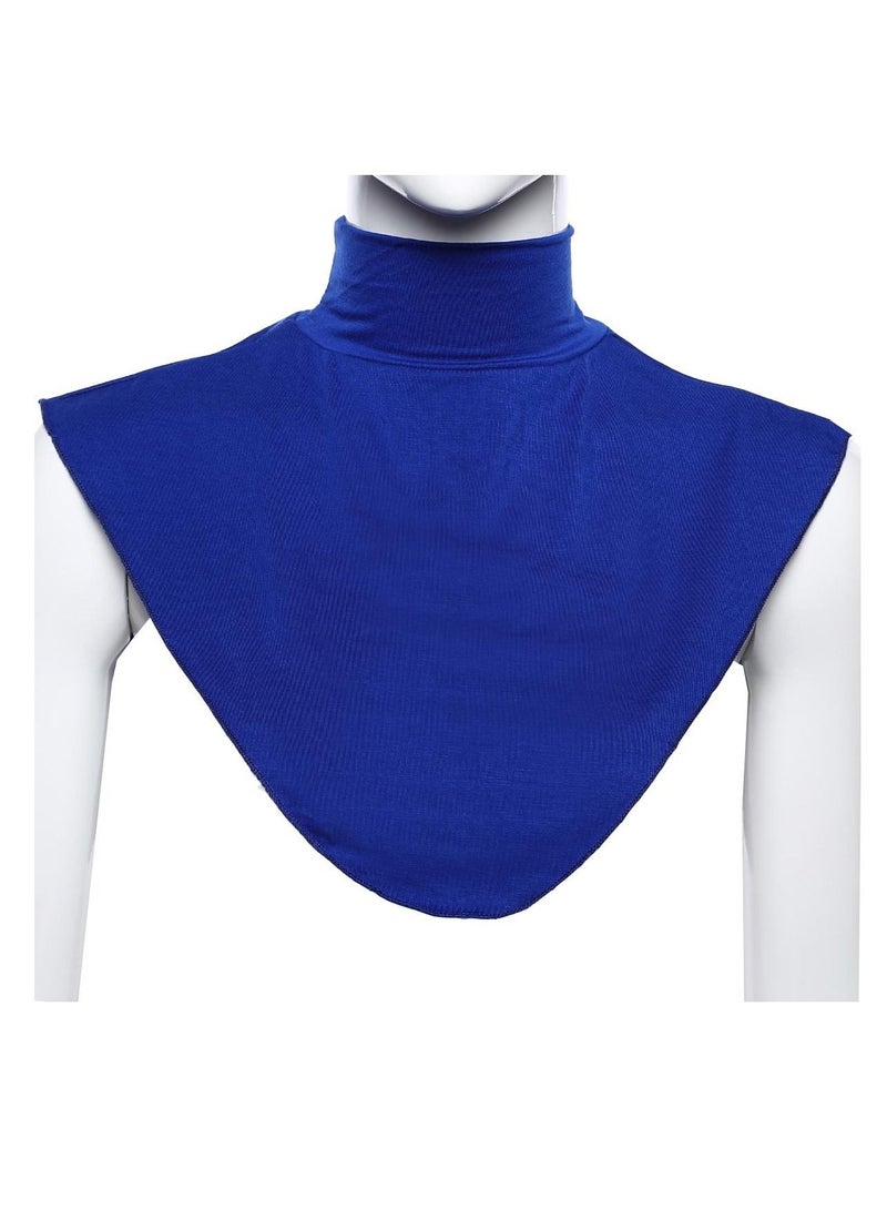 Loquat Ladies Shawl Turtleneck Fake collar Top Neck scarf Blue 
