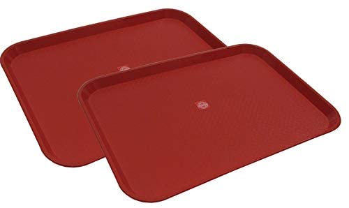 Olrada Home/Restarunt Food Serving Tray, Plastic Big 2pc Set - Image 4