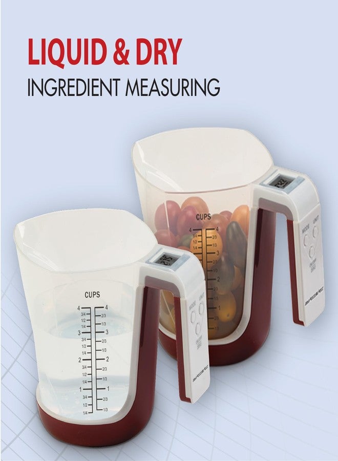 سمارت هارت ميزان قياس رقمي للمطبخ من سمارت هارت | قياسات دقيقة باستخدام الكوب أو منصة الميزان | تحويل الوحدات: غرام، رطل/أونصة، أونصة سائلة، أكواب - Image 3