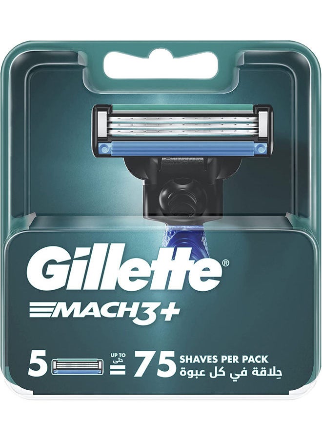 Gillette Mach 3 + Blades 5 Pcs  - Image 1