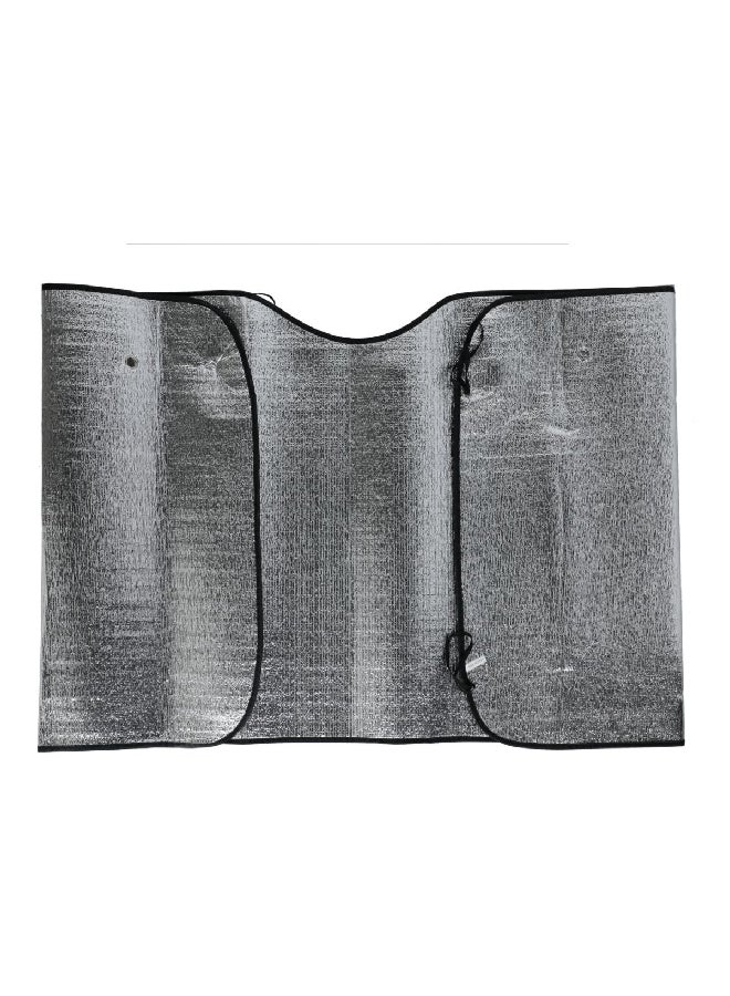 AUTOSMART Rear Side UV Protected Breathable Foam Reflective Car Sun Shade Silver 68.5 x 170 cm 114810A - Image 2