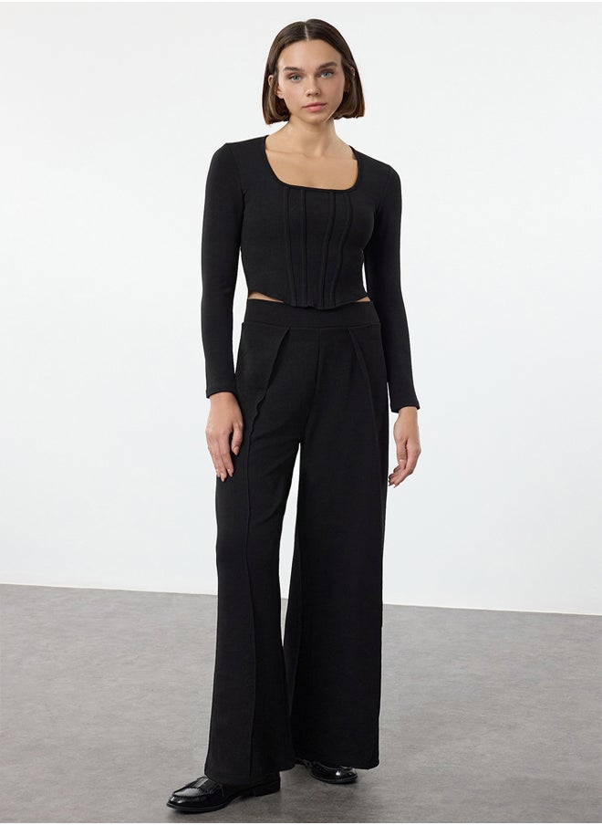 Black Pleated Detail Wide Leg Trousers TWOAW25PL00078 - pzsku/Z3DC74A41F51292E921F1Z/45/_/1739717962/e9913bd4-3826-424a-afb8-9cd60bfdeb70