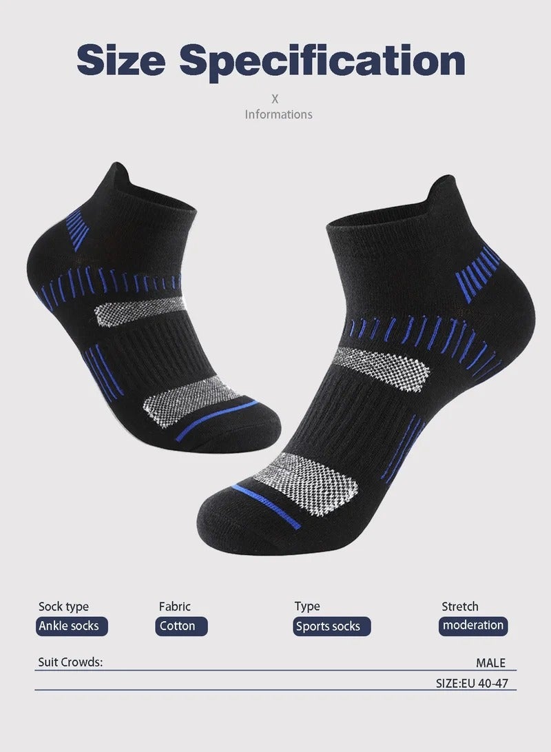 Mens Athletic Socks (5-Pack) - Low Cut, Sweat-Wicking, Odour-Resistant, All-Season Comfort - Ideal for Active Lifestyles, Running & Everyday Wear - Ultimate Socks for Men Collection - Image 5