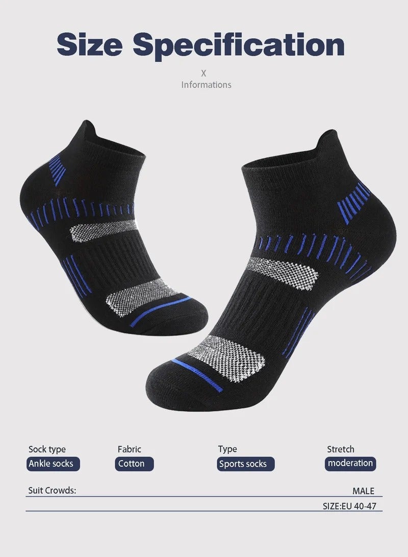 Mens Athletic Socks (5-Pack) - Low Cut, Sweat-Wicking, Odour-Resistant, All-Season Comfort - Ideal for Active Lifestyles, Running & Everyday Wear - Ultimate Socks for Men Collection - Image 1