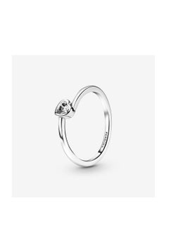 Pandora Clear Heart Solitaire Ring